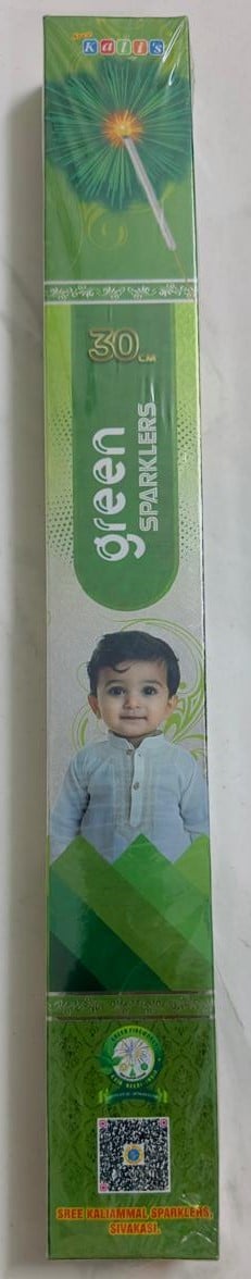 30 Cm Green Sparklers (5 Pcs) - image 2